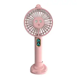 Portable Usb Handheld Ceiling Fan Lash Table Fan Rechargeable Mini Spray Mist Cooling Air  Fan
