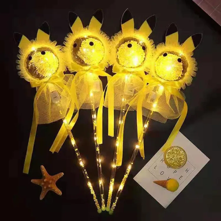 LED Colorful Foam Stick Glowing Foam Sticks Rally  Cheer Glowsticks in Dark Toys