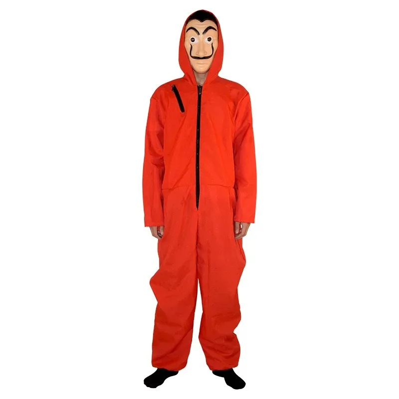 2024 Halloween Costume Cosplay Heist The House of Paper Cosplay Costume Red Jumpsuit