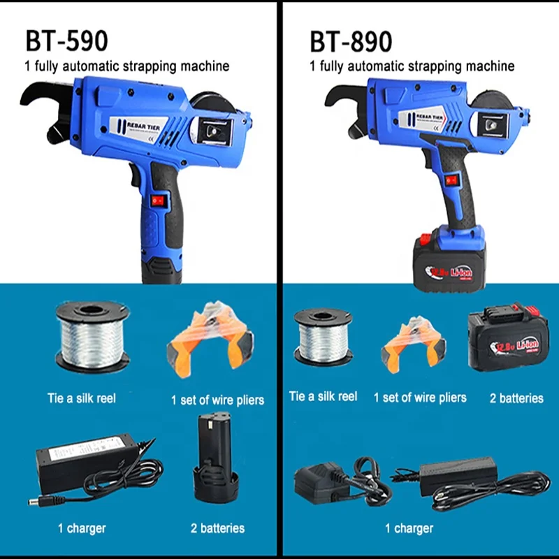 BT890 Handheld Steel Bar Binding Machine Rebar Tying Tool