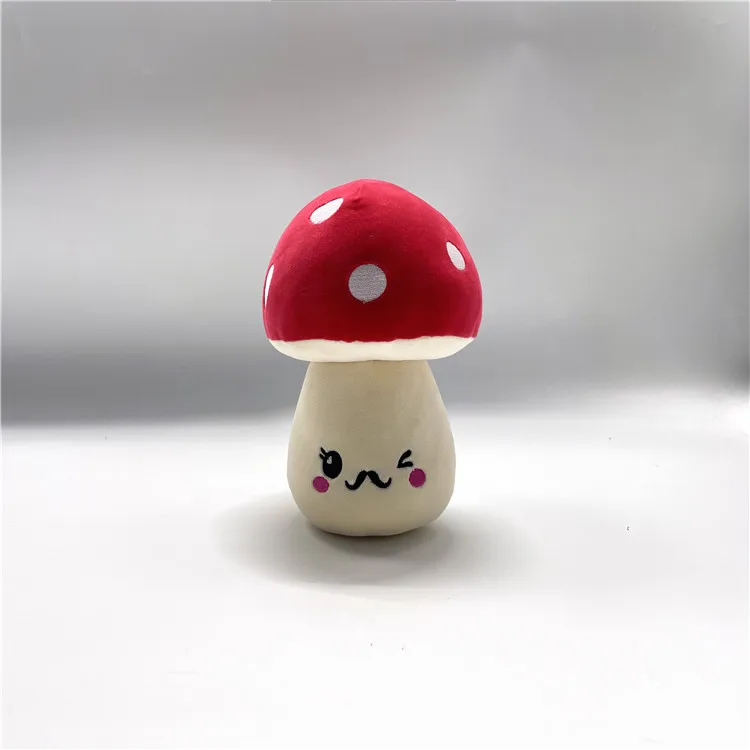 kawaii cute soft toy 7cm small keychain mushroom plush vegetable farm radish plush toy