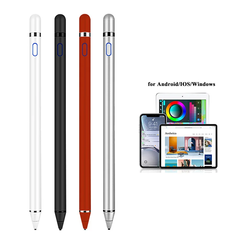 Universal Capacitive Stylus Touch Screen Pen Smart Pen For Ios/android System Apple Ipad Phone Smart Pen Stylus Drawing Pencil