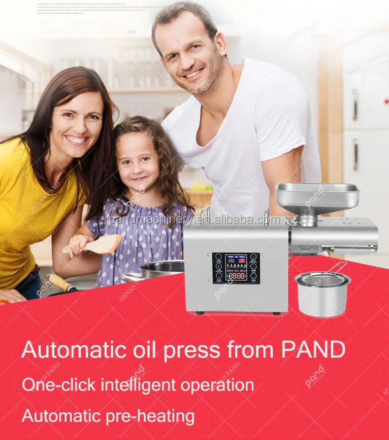 K28 5~8kg/hr Household Mini screw sunflower seed oil press expeller extract machine