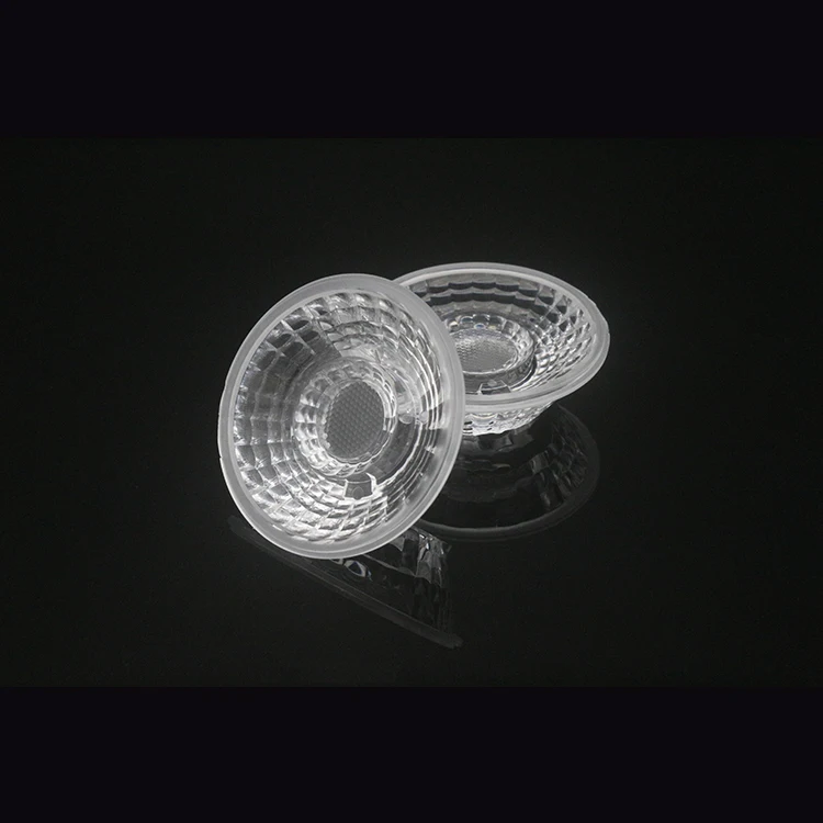 Manufacturer 42MM PMMA PC Optical LED Lens Indoor Led Lenses Down Light Spot Light Track light lens LES 6mm TIR LED Lens
