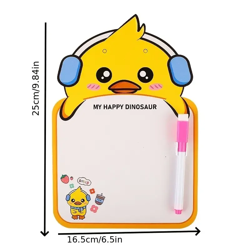 Cartoon kindergarten early education double-sided writing graffiti drawing board, student erasable writing message board