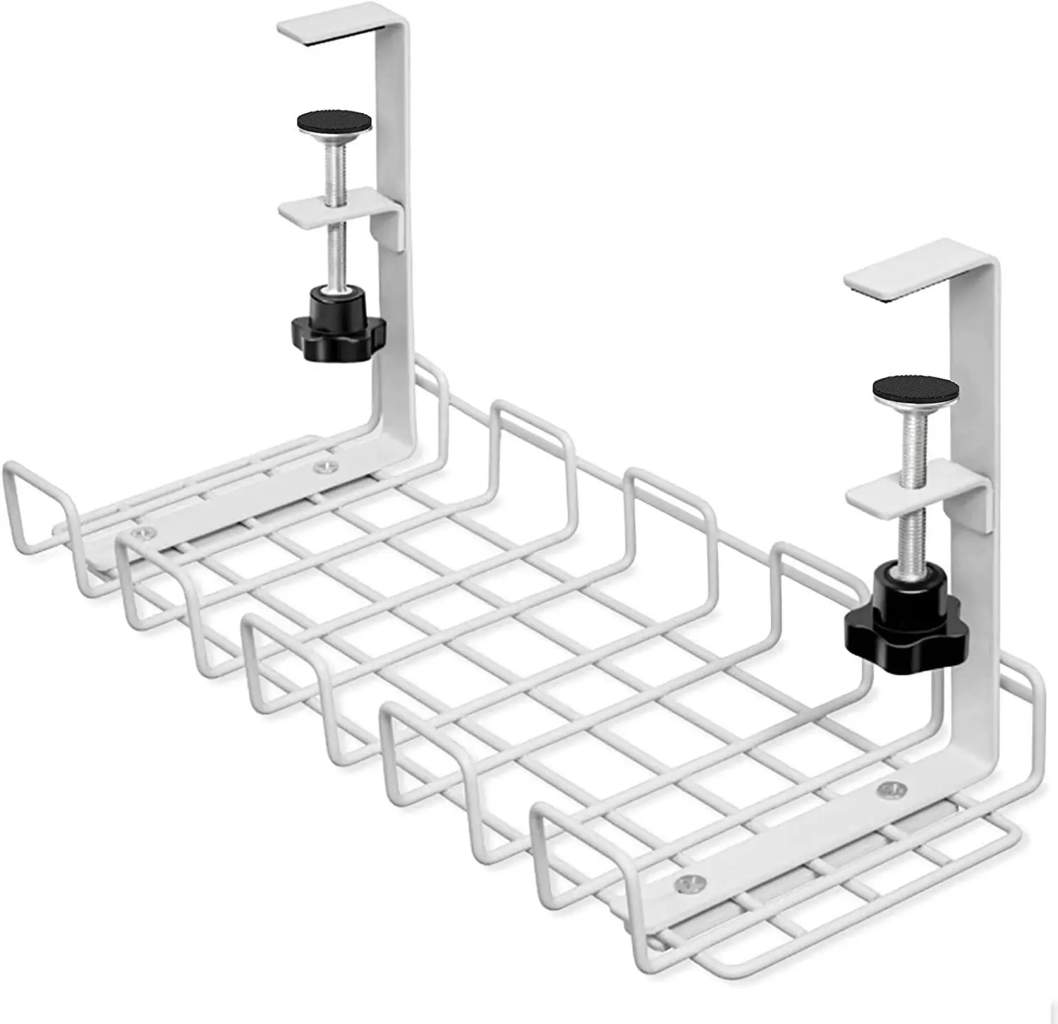 No Drill Under Desk Cable Management Tray ,Under Desk Cable Organizer . Desk Cable Tray for Office and Home