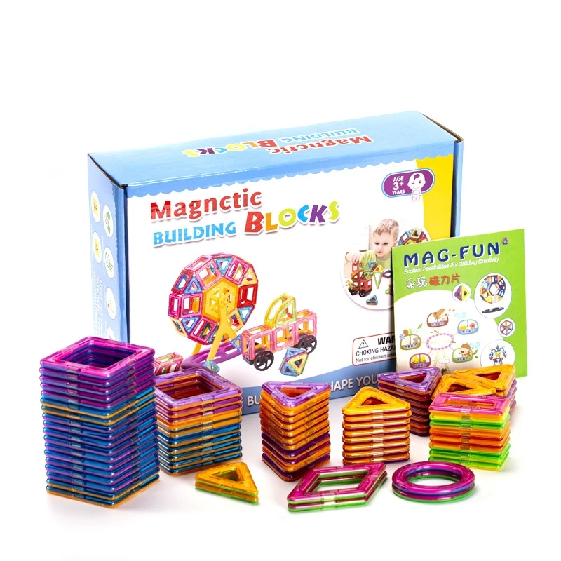 S3644 Educational Magnetic Toys 3D Construction Magnet Building Blocks Sets Magnetic Tiles for kids