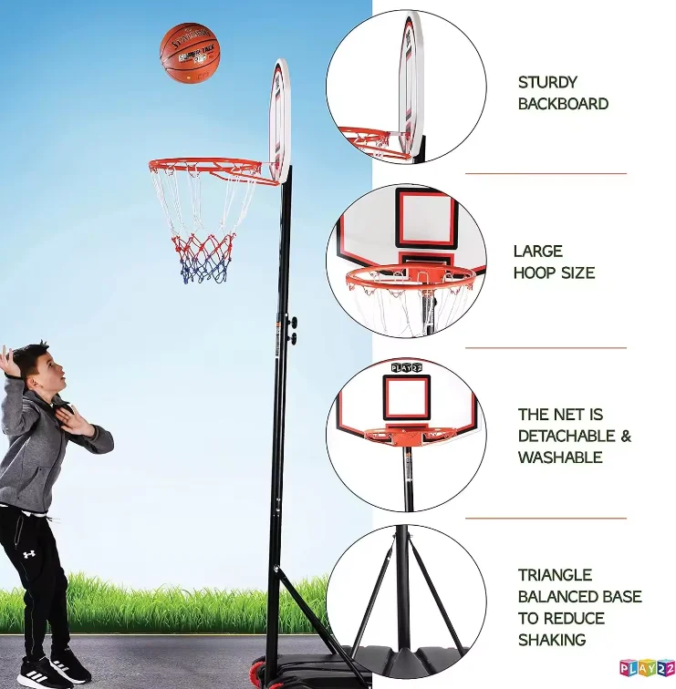 Children and Teenagers Outdoor Basketball Frame Best price outdoor mobile sports equipment used basketball goal hoops for sale