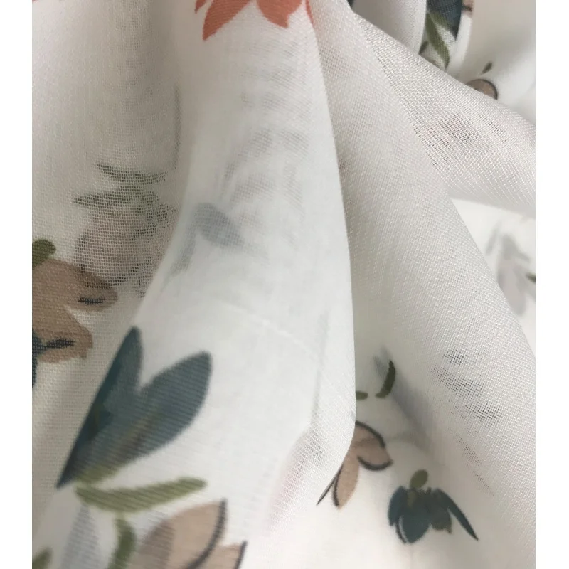 Шифоновая ткань с принтом из полиэстера