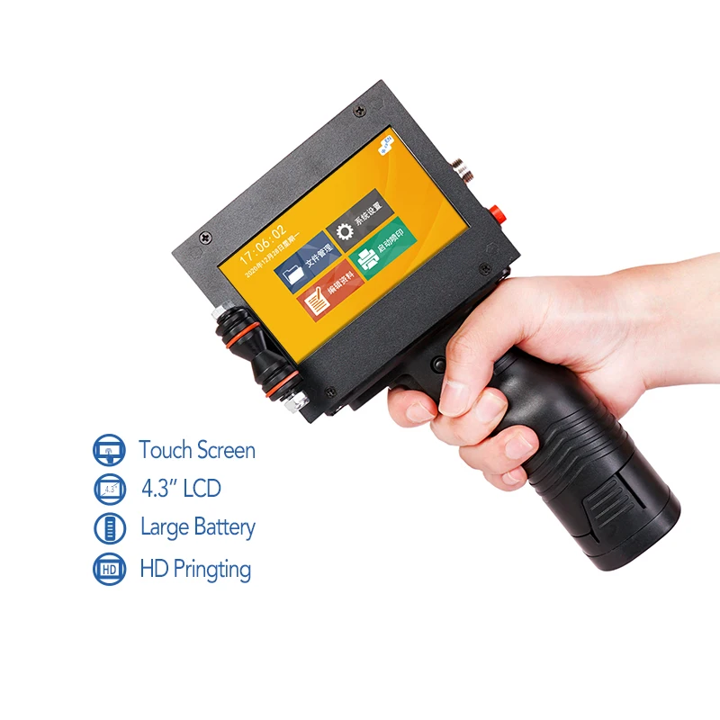 UVS Portable Inkjet Printer Machine Multi Colors Thermal 12.7 mm All in One Handheld Printer