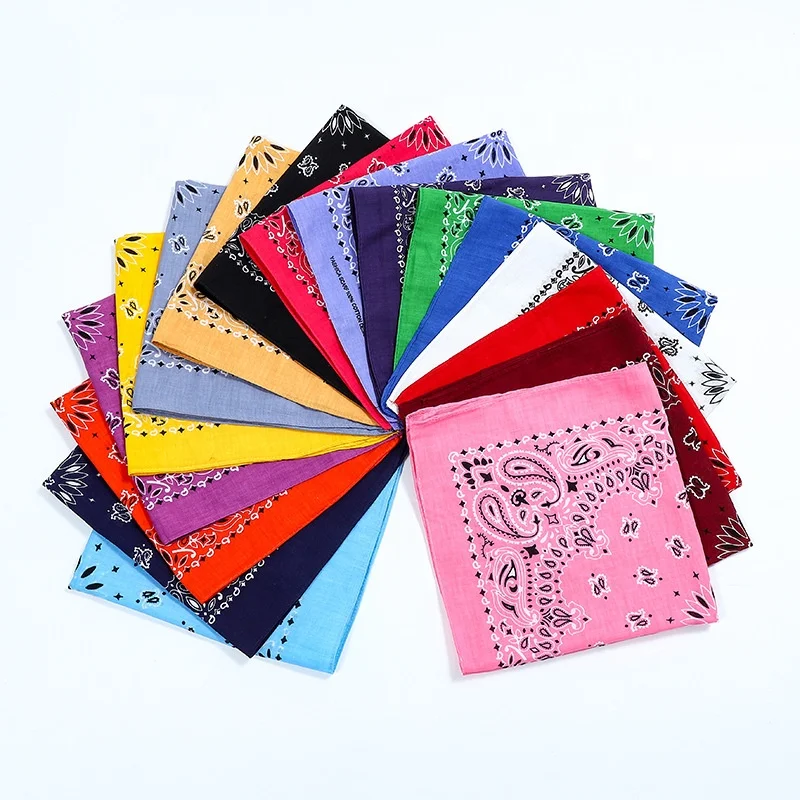 Bibs Soft 22'x22' Cotton Bandana Factory Price Paisley Scarf Bandana Promotion 100% Cotton Custom Bandana