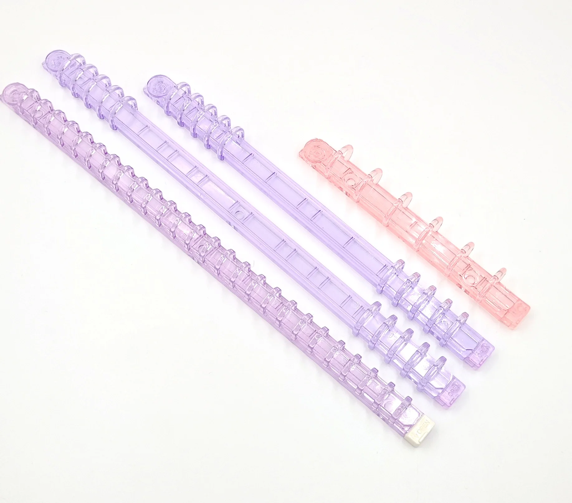 High quality Plastic clip side opening scissors clip mechanism for easy operation of plastic O type binder clip