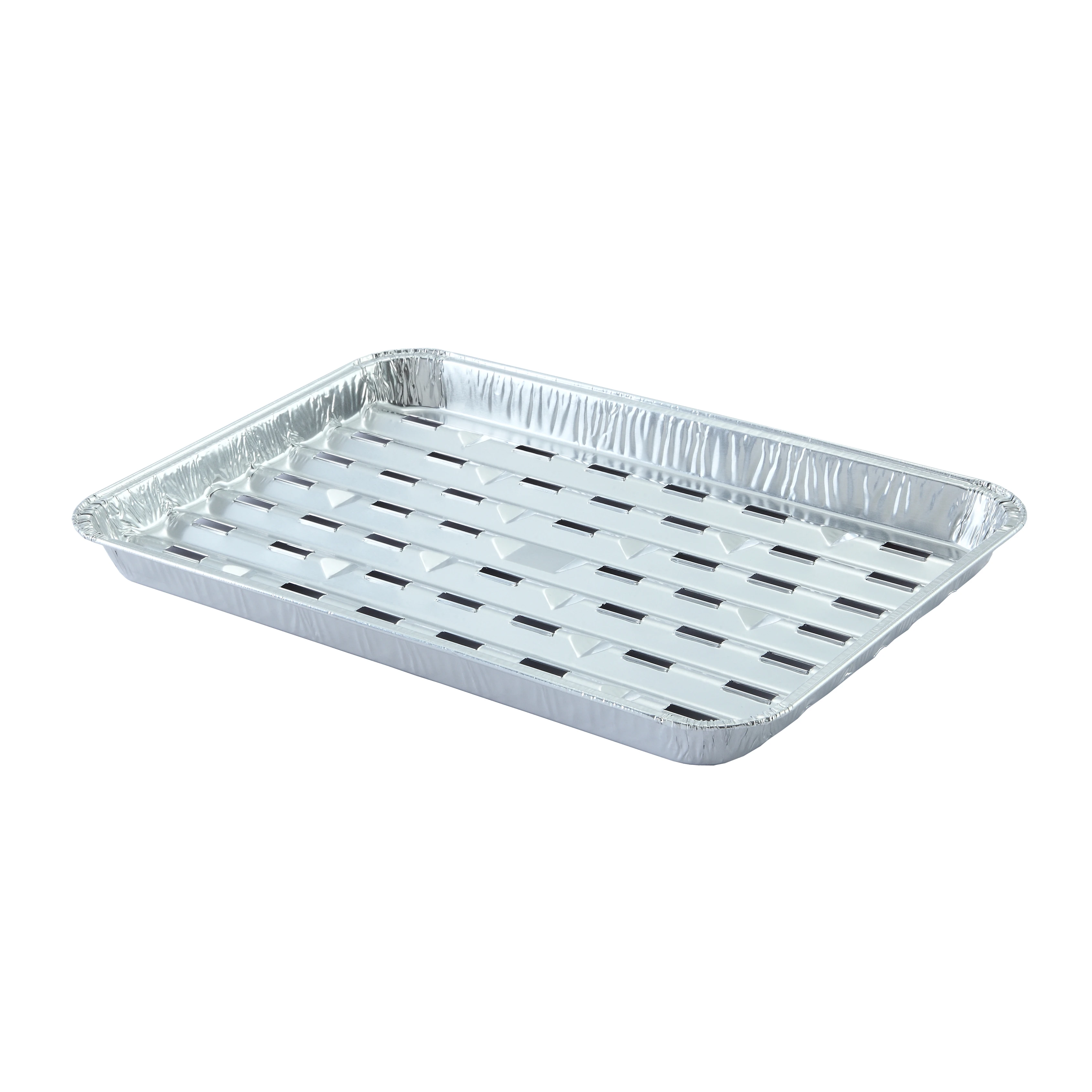 perforated disposable aluminium foil bbq grill tray