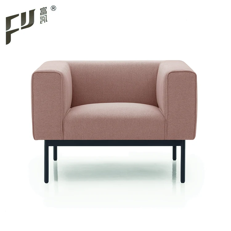 
Dark Grey Office Furniture Reception Office Sofa 2 Seater Fabric Sofa 