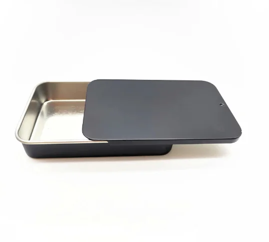 Emboss logo packaging band aid small pink slide tin empty lip balm solid perfume tin container pharmacy pills sliding tin box