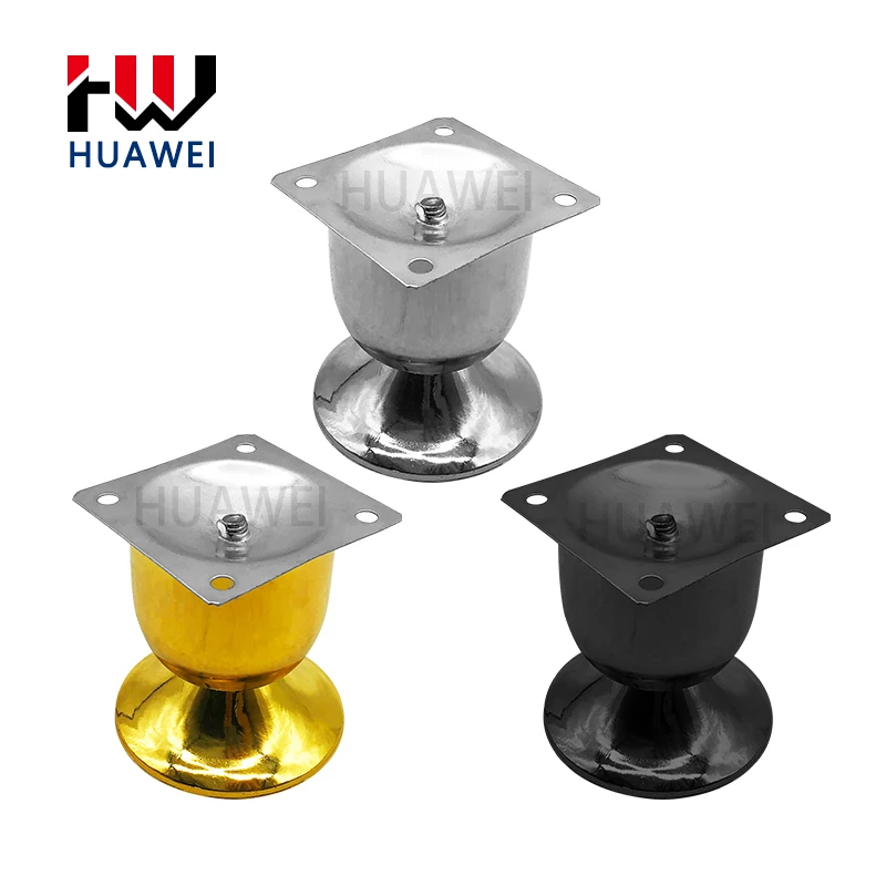 HUAWEI Furniture Hardware Accessories Simple Sofa Hardware Wine Glass Shape Metal Table Legs Cabinet Feet Sofa Legs