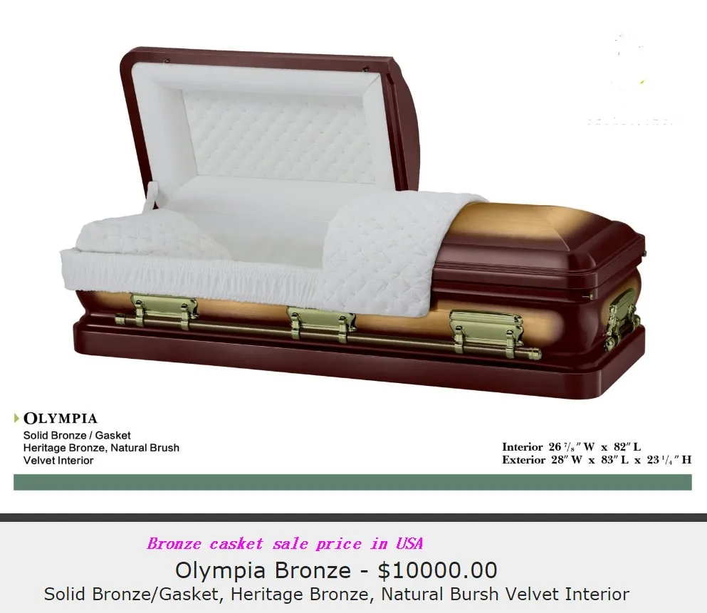 BRONZE casket  usa price