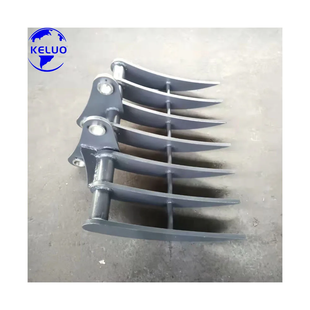 Accessories mini excavator rake bucket for digger