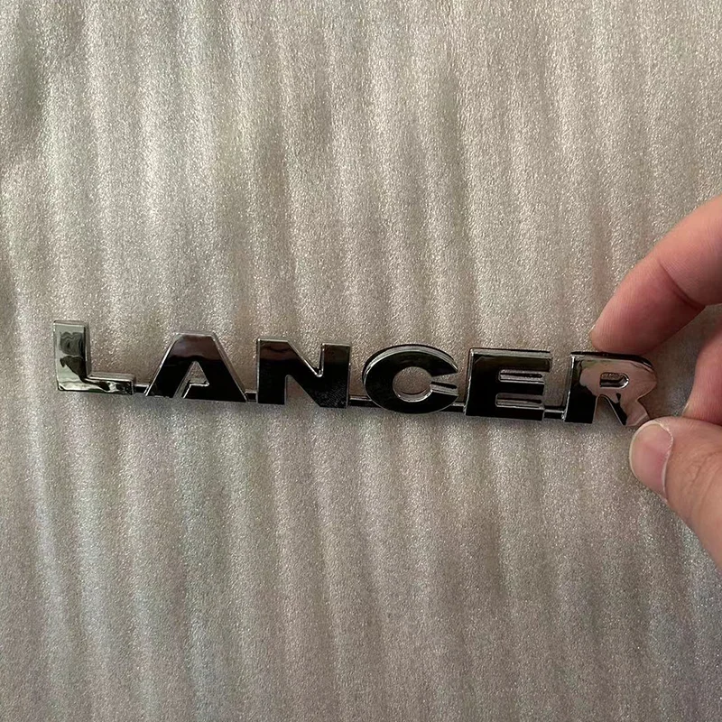 Car Parts Hood Emblem Logo Bonnet Badge Car Parts Tailgate Badge Logo Car Tail Badge Compatible With Mitsubishi Lancer
