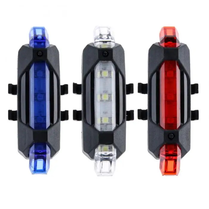 Mini Bike Accessories Super Bright Bike Rear Front Light Set USB Rechargeable Waterproof LED Bicycle Tail Light