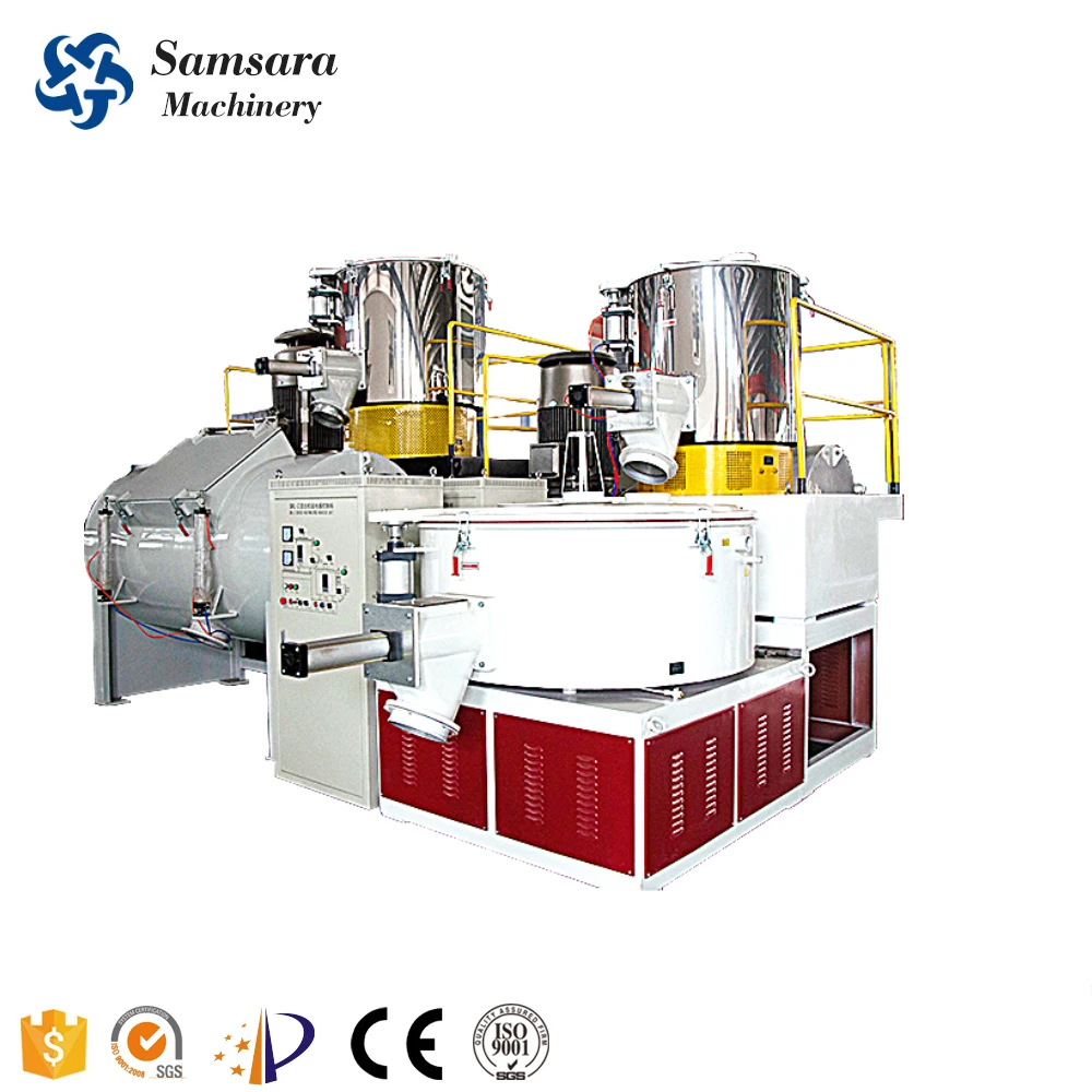 PVC Raw Material Compound Mixer Machine/ High Speed Heating Mixer for PVC Resin Plastic Granulation/Frequency Mixing Machine