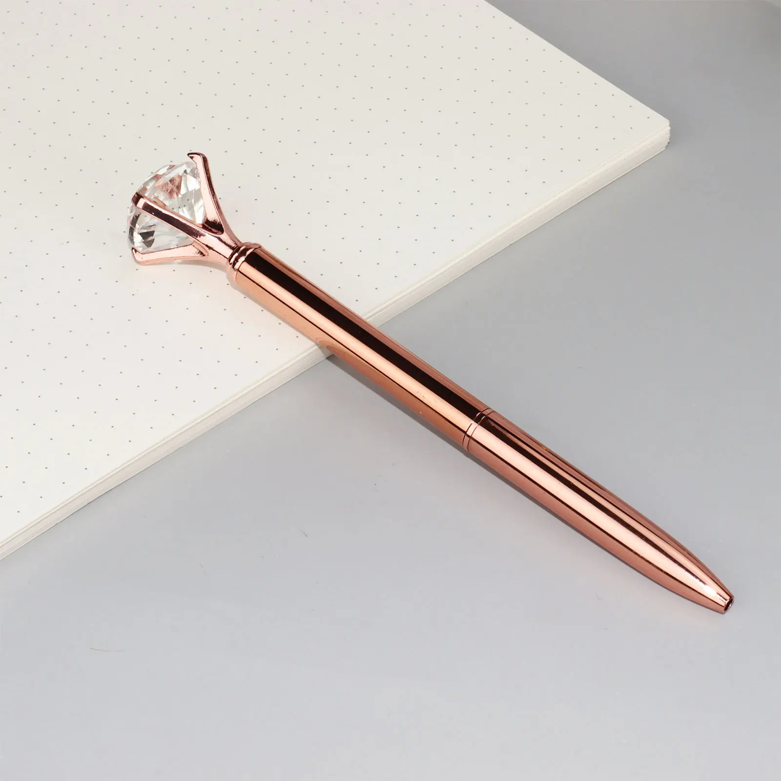 Luxury Acrylic Metal Customized Office Supplies Stationery Rose Gold Desk Organizer Set