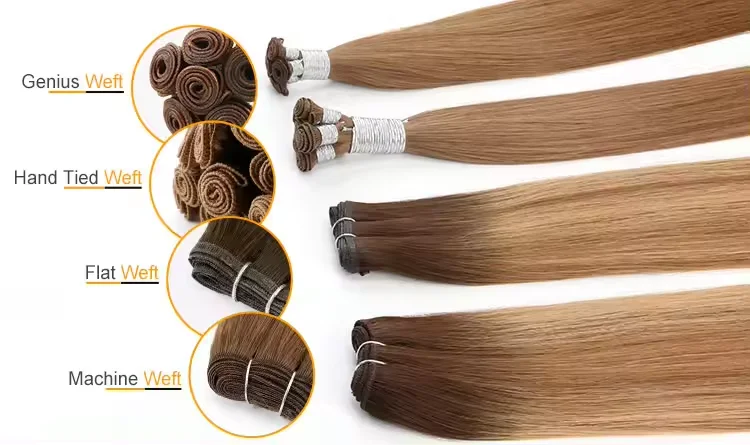 Заводская оптовая продажа различные стили 100% волосы Remy девственные гения уток необработанные человеческие