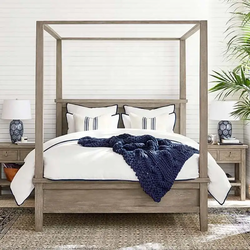 Home Four Poster Canopy Bed Bedroom Hotel Solid Oak  Modern Design Antique Double King Queen Bed