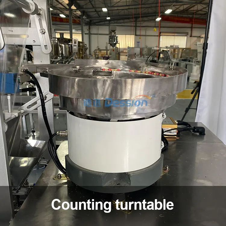 
Semi-automatic small vertical gummy bear soft candy packing machine 