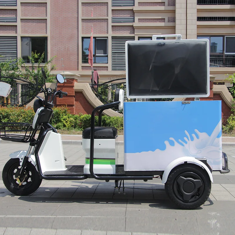 Electric 3 Wheels Coffee Bar Tuk Tuk Food Truck Motorcycle Electric Tricycle Food Cart