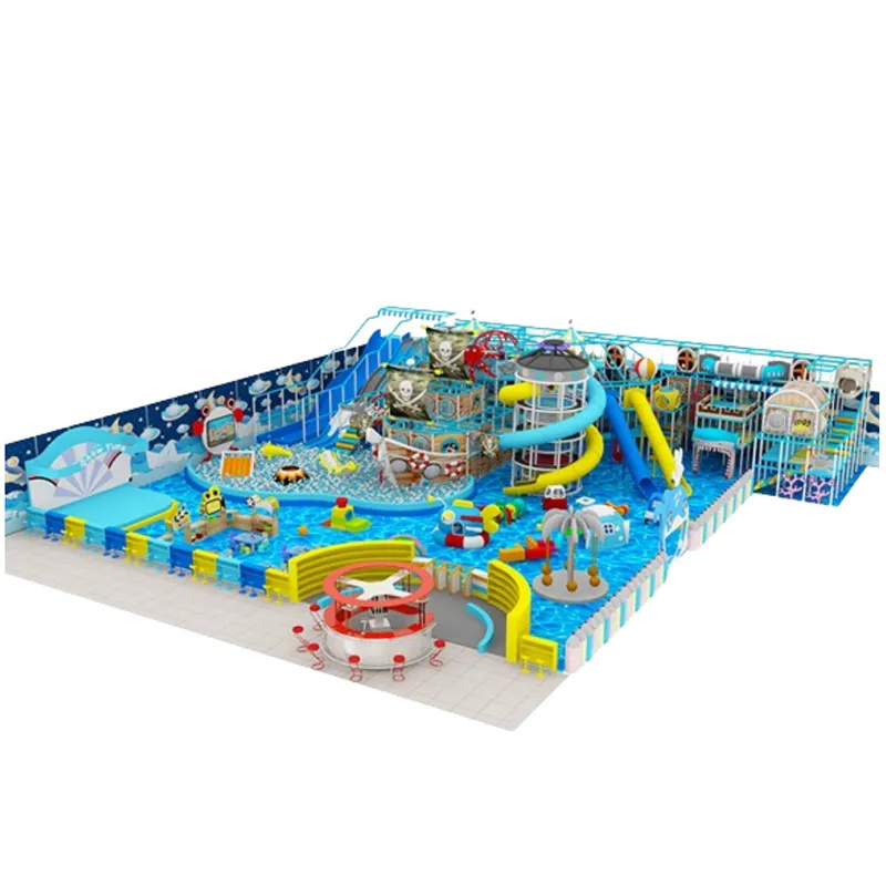 Free Design Ocean Theme Indoor Structure Playground Kids Mall Play Area Equipment for Sale