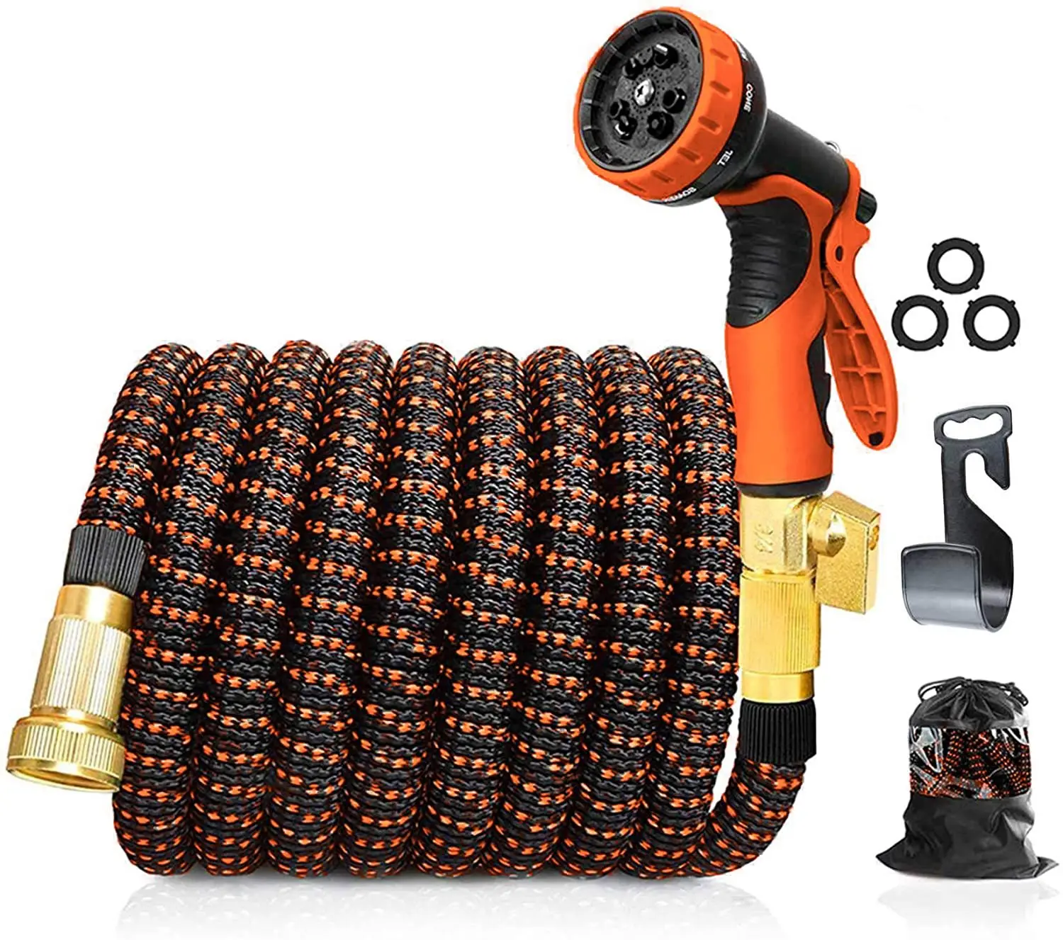 Лидер продаж, 50 футов, легкий гибкий садовый шланг для мойки автомобиля, низкая цена, садовый шланг