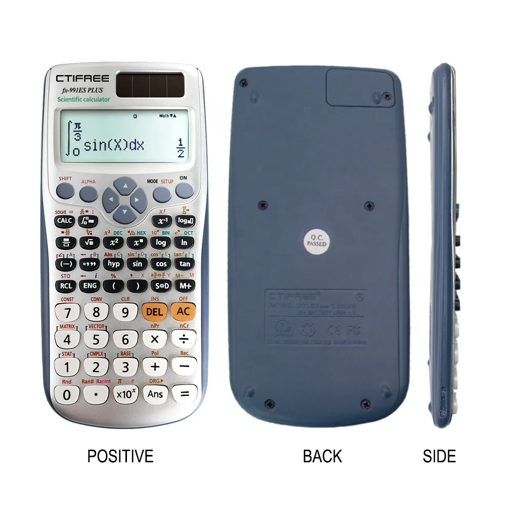 Scientific Calculator Fx-991es Plus School Examination 417 Calculatore Electronic Calculatrices Mathematic