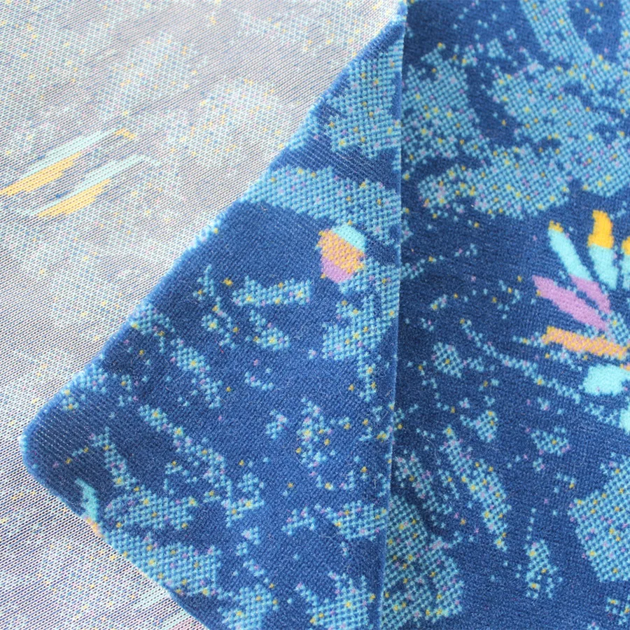 Or Bus Seat Jacquard Fabric for Sofa 2023 Bus Upholstery Fabric Velour Fabric Plain 100% Polyester Weft Knitted Around A4 Size