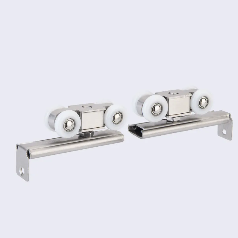 Stainless Steel 201/304 Four Wheeled Hanging Sliding Door Roller Hanging Wheel for Door windows