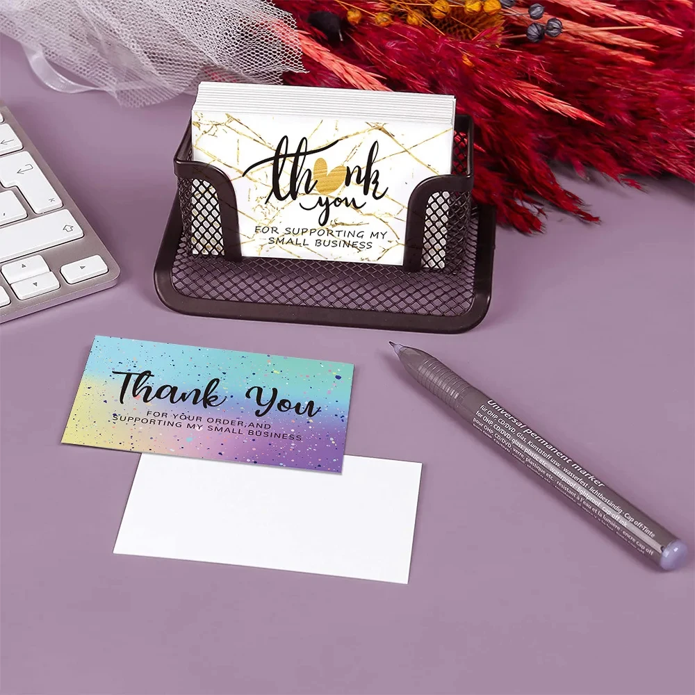 Custom Printing Package Insert Supporting Paper Thank You Card For Your Purchase Small Order Business Card