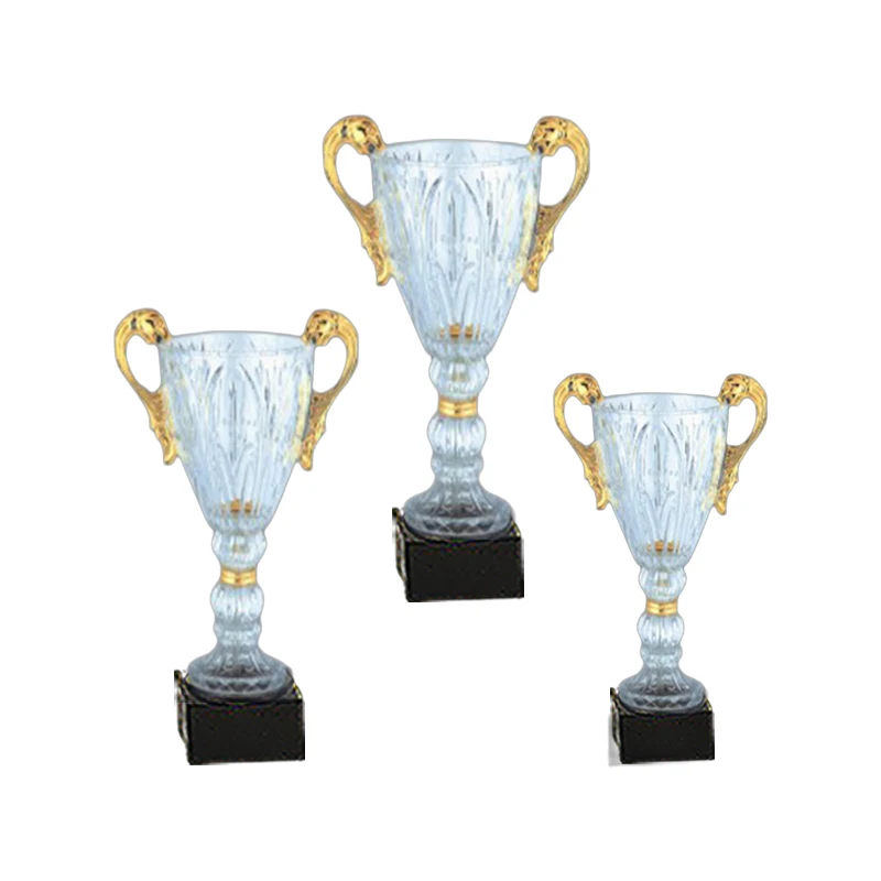 customized 3d horse shape antique copper plating metal trophy with wooden base