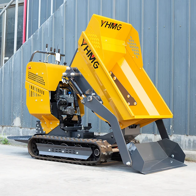 Chinese Manufacturer full hydraulic 500kg small dumper mini crawler track dumpers with best price