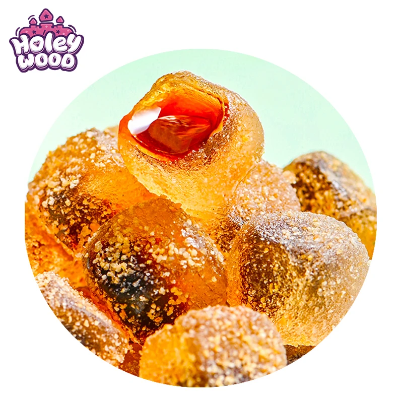 Holeywood 5 г с жидким наполнителем Мандариновый ароматизированный мягкие конфеты фруктово-вкусные кусочки в упаковке