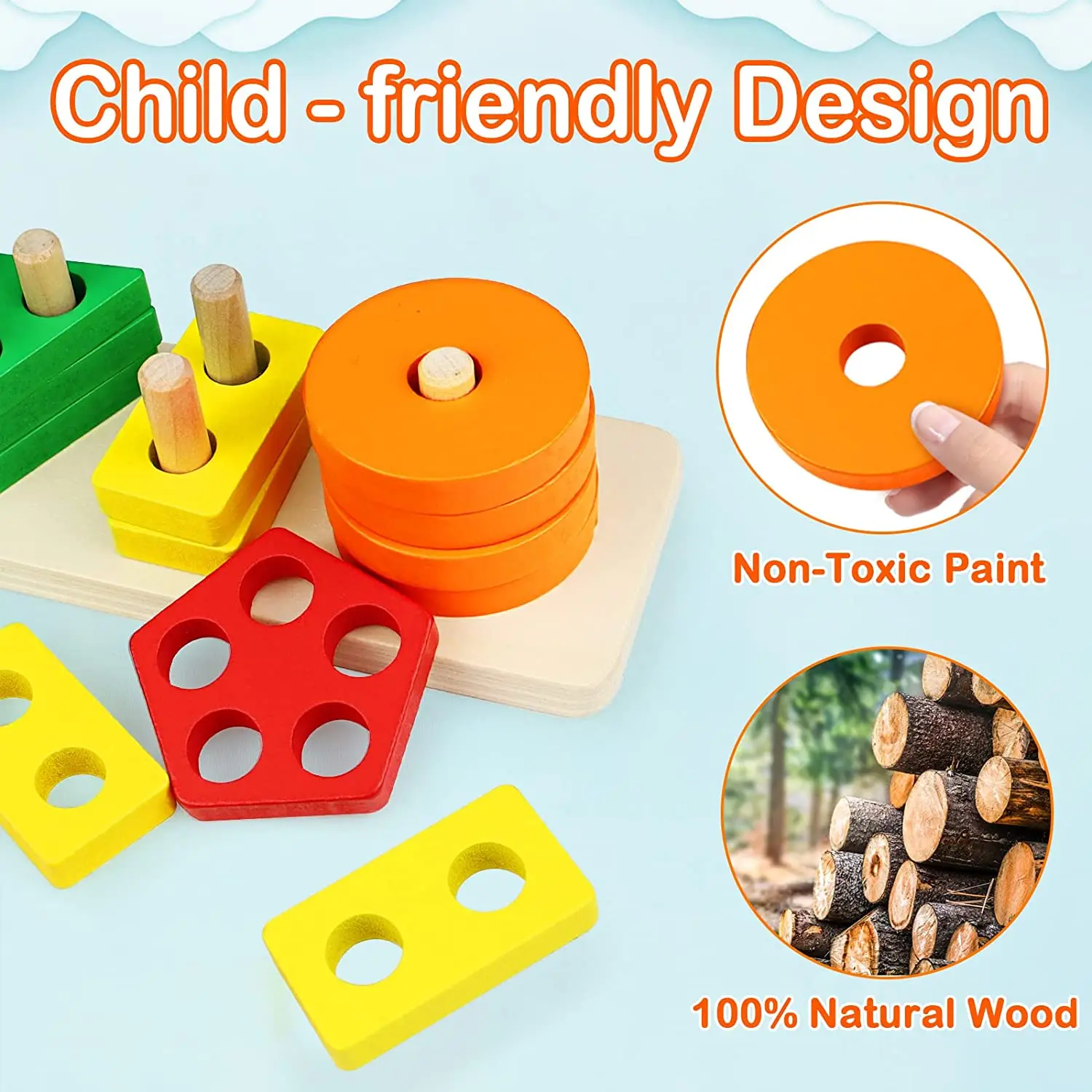 New Wooden Montessori Toys Games Educational Learning Toy Sets Kids Games Other Educational Toys Children Stem