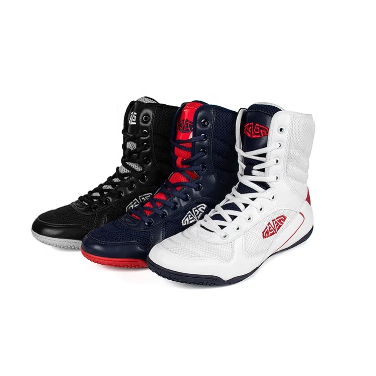 2021 Factory Hot Sales New Design Soft Non Slip walking style  High Top White Boxing Shoes  Men Sneakers