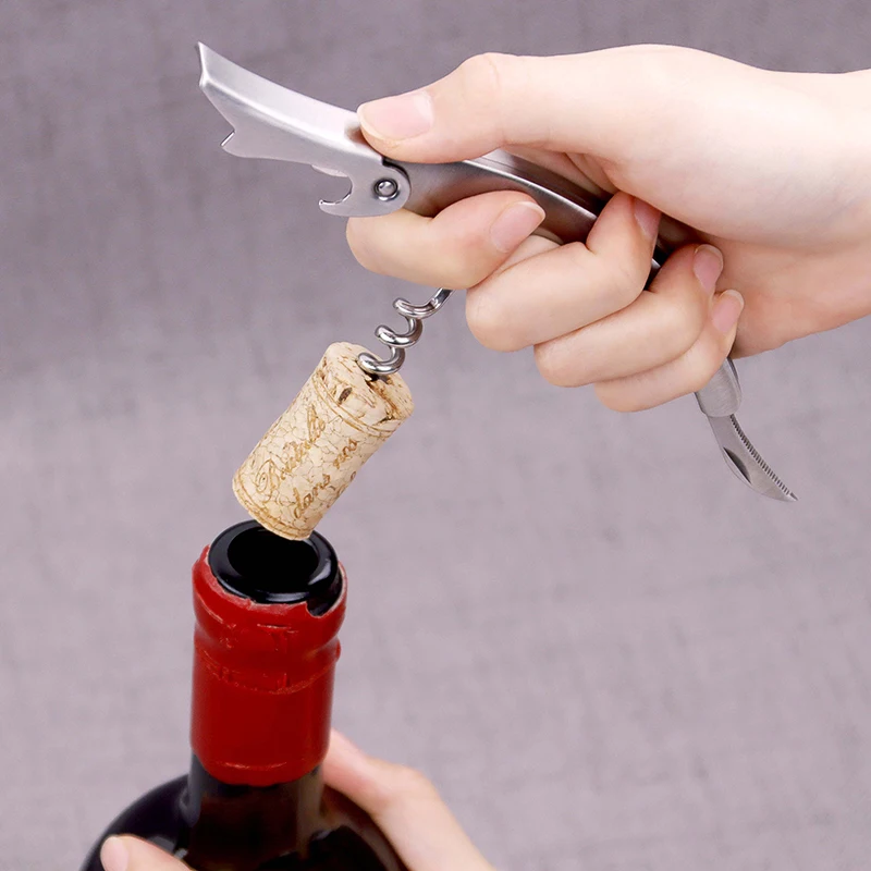 Prestige Waiters Personalized Stainless Steel Wine Bottle Openers Corkscrew Bottle Opener Foil Cutter Key for Waiters Bartender
