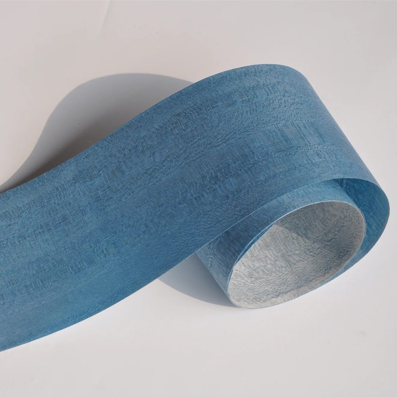 New Design Natural Dyed Veneers  High Quality   Peacock Blue Poplar Wood Veneers  For Home  Furniture Decoration