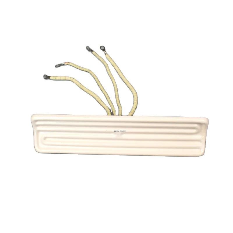 BRIGHT Custom Vacuum Ceramic Heating Plate 242*62Mm Far Infrared Ceramic Heating Brick Heating Plate Heater