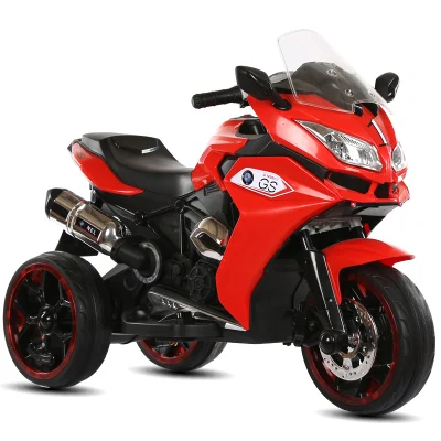 Amazon hot selling 4 wheel luminous electric colorful plastic child electric motorcycle toy car