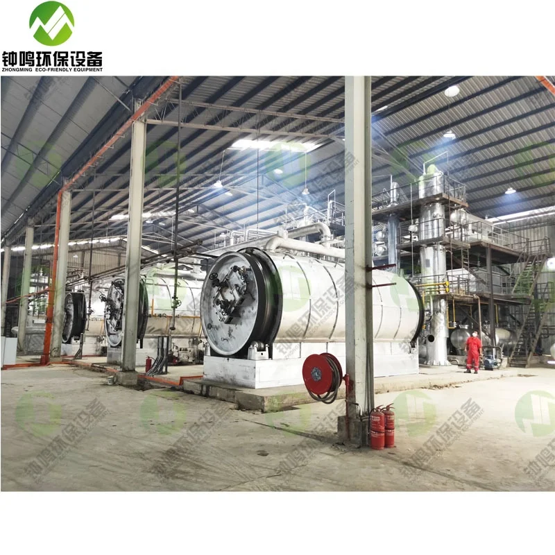 Plastic Pyrolysis Oil Refinery Machine to get EU standard diesel For Sale