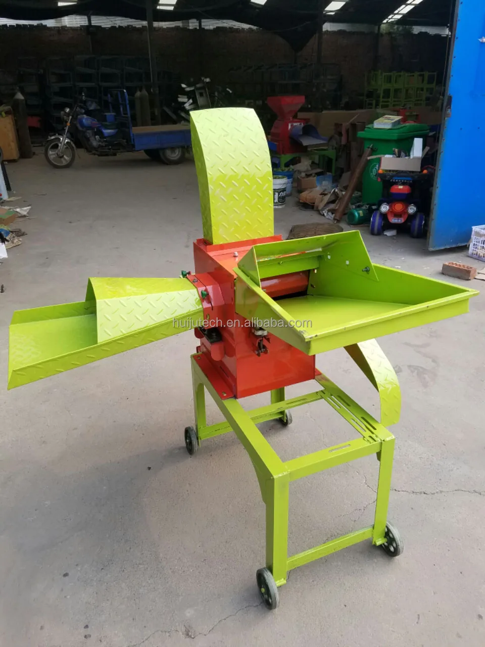 3KW Straw Hammer Mill Crusher Grass Chopper HJ-G002 Agriculture Machinery Chaff Cutter for Feed Pellet Line