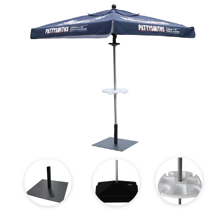  7.5 9ft Square 2x2m portable outdoor advertising high quality custom printed market garden beach evernt