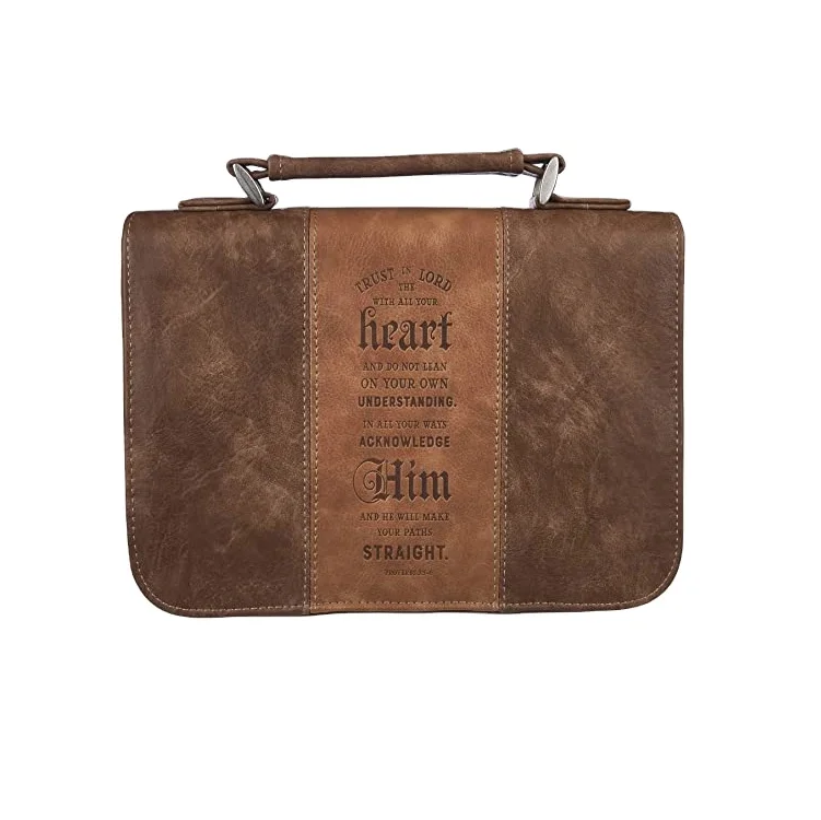 Factory ODM OEM Faux Leather Classic Bible Cover bag custom Bible Case Book Covers Customizable book cover bag
