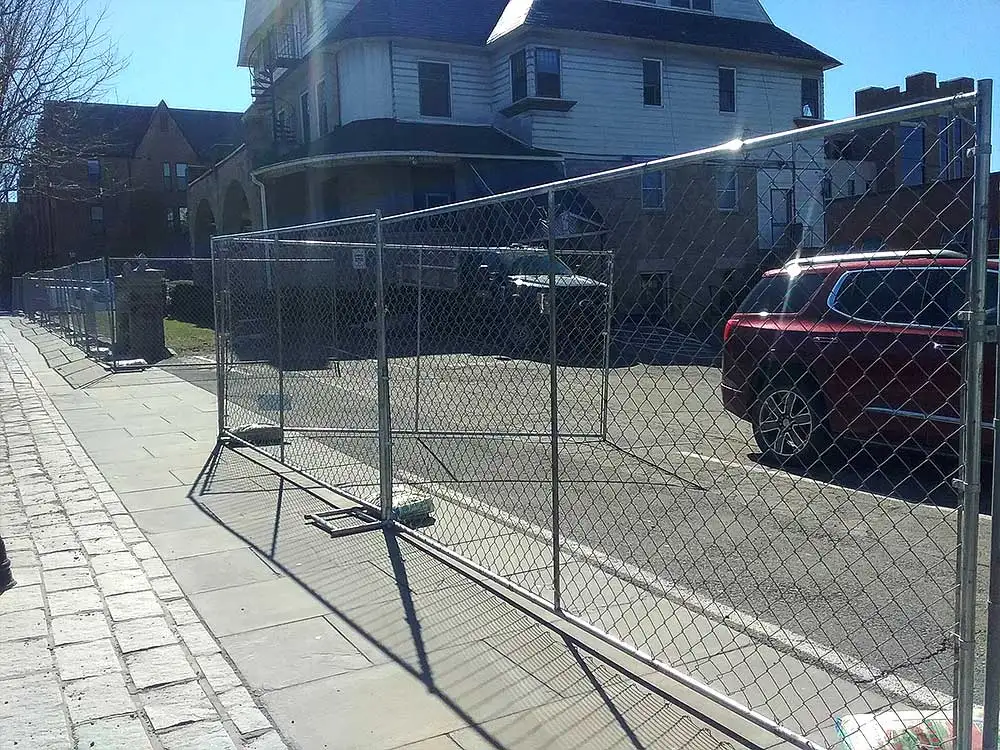 Скидка выдвижной провод оцинкованный подвижный забор Временное ограждение звено цепи 6 футов временное